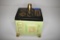 Unmarked Green and Black w/Gold Trim Store Candy/Cookie Jar
