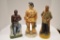 3 Whiskey Decanters - John Henry, Stonewall Jackson, Ezra Brooks