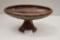 Haeger USA 12 in. Brown Drip Console Footed Dish