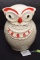 Unmarked Hand painted Owl Cookie Jar