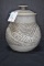 Etched Stoneware Cookie Jar by Charles Cants