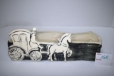 Unmarked Window Planter w/Horse and Carriage