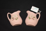 Pigeon Forge Pottery Pitcher Wall Pockets w/Dogwood Flower, 4 in.