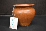 A.R. Pol Pottery Sanford N.C. 4 in. Flared Top Brown Pot