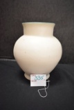 Coors Colorado Pottery White/Green Interior Vase