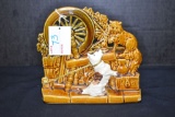 McCoy Spinning Wheel w/Scottie Dog Planter