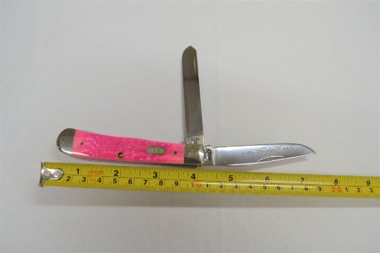 Case XX USA, "Lady Case" 6254 SS, #032, Double Blade, Manmade Pink Colored