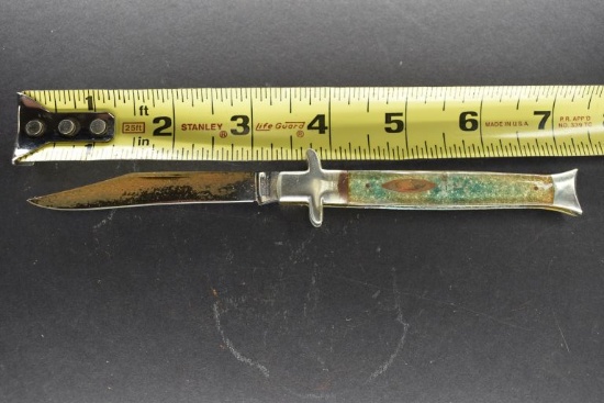 Winchester Trademark, 1901 GS '92, Single Blade, Gold/Green Colored Sparkle