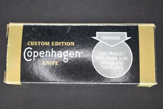 Copenhagen Snuff, 2 Blade, Black Handle with Box