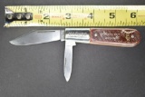 Barlow, 2 Blade, Brown Manmade Handle