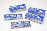 5- Bulldog Brand Blue and Gray Boxes, Boxes Only