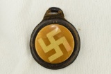 German Swastika Watch Fob (Damaged)