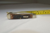 Case XX USA, 6254 SS, Brown Colored Manmade  Bone Handle