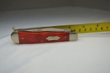 Case XX USA, 6254 SS, Red Colored Manmade Bone Handle