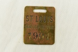 St. Louis Through The Pike 1904 Watch Fob