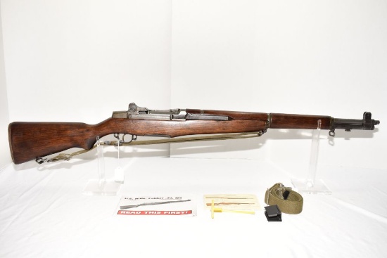 Winchester M1 Garand, "WRA GHD" and Crossed Cannons Stamped on Left Side of