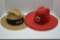 Case IH Straw Hat, only 25 Made, 3 I Show, Early 2000's and IH Red Hat, onl