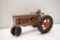 Hubley Narrow Front Tractor, w/ Spring Loaded Seat, Missing Most of Paint