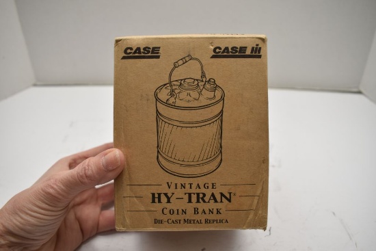 Case IH Vintage Hy-Tran Transmission and Hydraulic Fluid Coin Bank, and Cas
