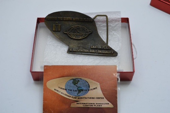 Belt Buckle of IH Canton Plant Plow Moldboard plow, Actually Curved, w/ Car