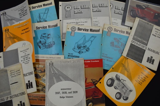 Group of 14 Books and Brochures On Cub Cadet and Other Small International