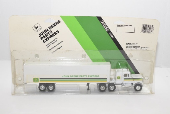 Ertl John Deere Parts Express Semi and Trailer, 1/64th Scale, Die Cast Meta
