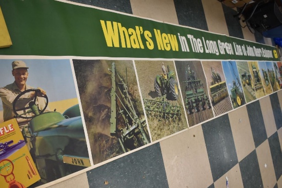 John Deere Paper Banner 19'x34", "What's New in the Long Green Line of John