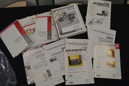 Group of Approx. 25 Books and Fliers on Case IH Combines and Headers Includ