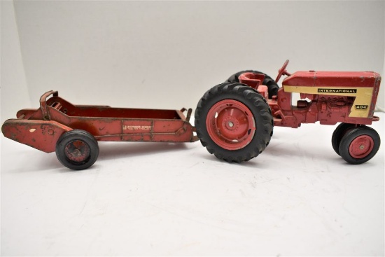 International 404 Tractor w/ McCormick-Deering Manure Spreader, No Box