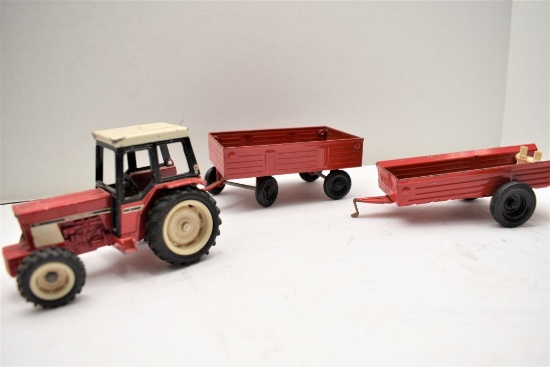 International 784 Tractor, Missing Exhaust Stack, w/ wagon S/N: 3078 and Ma
