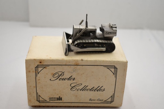 Pewter Collectibles, Case Dozer, Fine Pewter Metal Spec Cast, No Paint