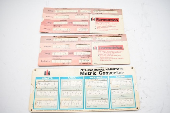 2 IH Farmetrics Unit Converters, 1 IH Metric Converter