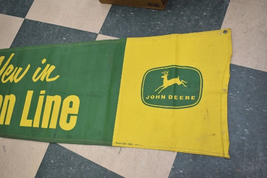 John Deere Canvas Banner - "See What's New in the Long Green Line of John D