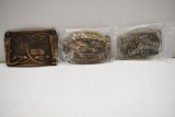 Group of 3 Belt Buckles: Case Engines Service Training Limited Edition S/N: