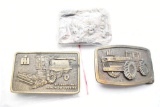 Group of 3 Belt Buckles: International Axial-Flow Combine, Farm and Ranch C