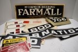 Box of IH, Farmall, and McCormick-Deering Stickers and Emblems