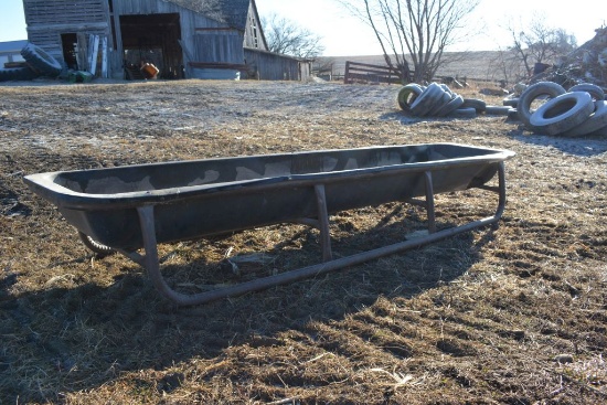 Portable Poly Feed Bunk, Good Shape