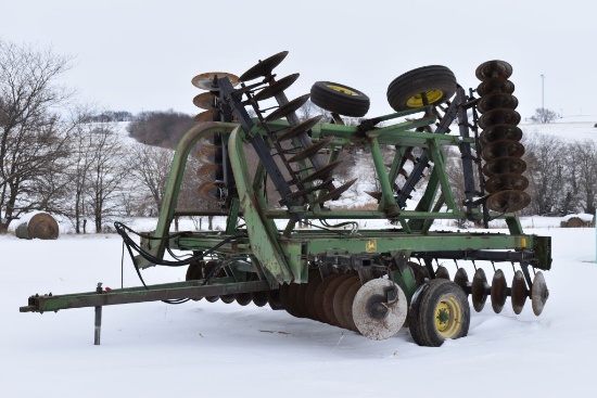 John Deere 230 Disk, 22’, Deep Cone Blades On Rear