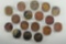 Group of 17 - 1955 Toned Lincoln Wheat Pennies