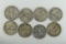 Eight (8) Walking Liberty Half Dollars - 1930's Average Circulated Conditio