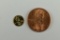 14K Miniature One Cent Piece Replica - Unmarked