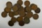 Group of 30 - 1940's & 50's Lincoln Wheat Pennies