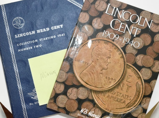 Partial Folder Lincoln Wheat Cents 1909-1940 and Lincoln Wheat Cents Folder