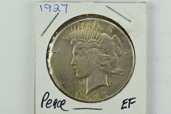 1927 Peace Silver Dollar EF