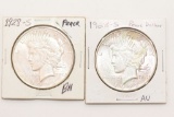 2 - 1928-S Peace Silver Dollar BU
