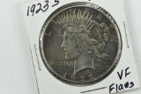 1923-S Peace Silver Dollar VF Scratches on Obverse