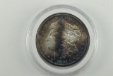 1921-S Rainbow Morgan Silver Dollar