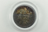 1900 Rainbow / Toned Morgan Silver Dollar