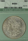 1900 Morgan Silver Dollar Slab MS65