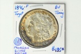 1896 Bullseye Morgan Silver Dollar, BU